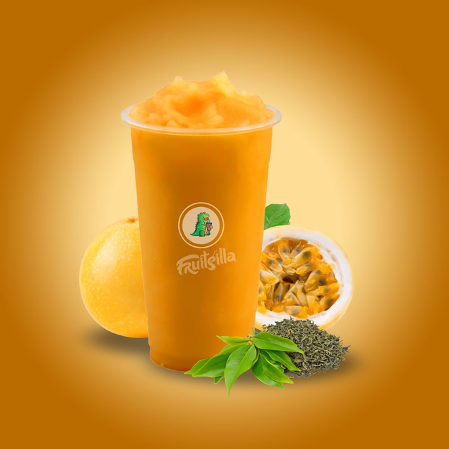 Passion Fruit Tea Slushy.