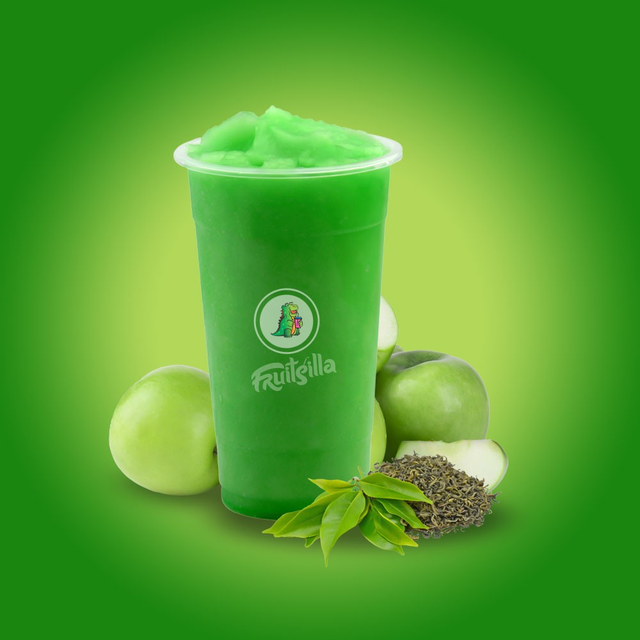 Green Apple Tea Slushy.