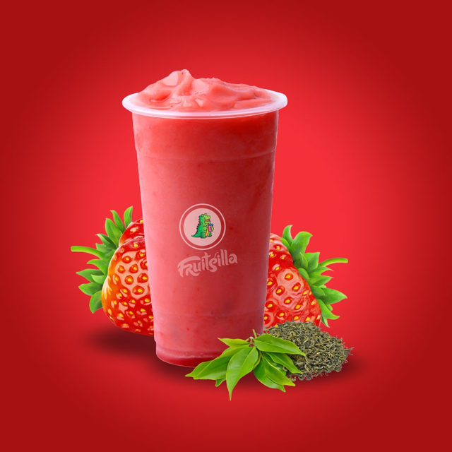Strawberry Tea Slushy.