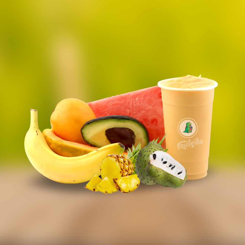 SUPER SMOOTHIE - MANGO, AVOCADO, PAPAYA, BANANA & WATERMELON